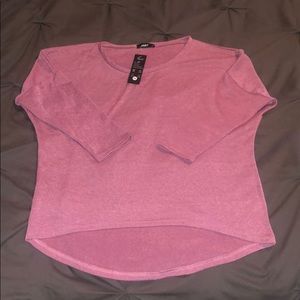 Brand new 3/4 sleeve pinkish purple top
